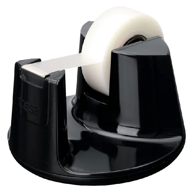 Tesa Plakbandhouder tesa Easy Cut® compact + 1 rol plakband invisible 33mx19mm zwart