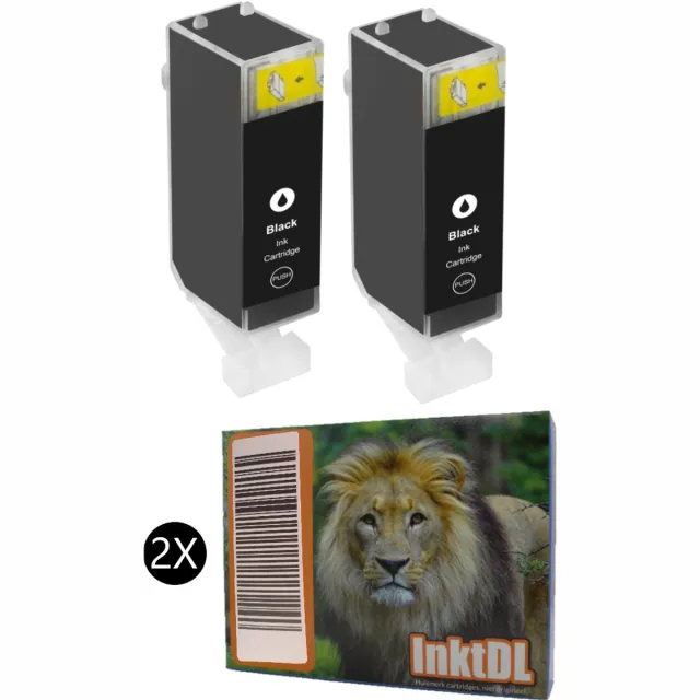 InktDL Huismerk geschikt voor Canon PGI-525 inktcartridges - 2X Zwart - MG5150 - MG5250 - MG5350 - MG6150 - MG6250 - MX715 - MX895