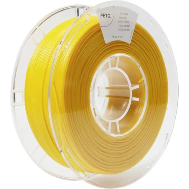 Maertz PMMA-1011-006 PMMA-1011-006 Filament PETG Chemisch bestendig 1.75 mm 1000 g Geel 1 stuk(s) Kleurloos