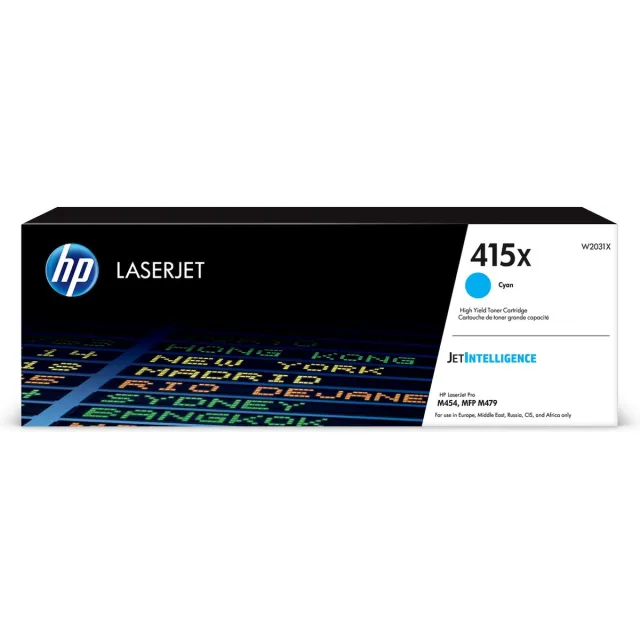 Hp 415X Cyaan Toner Transparent