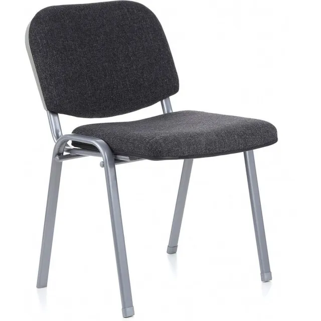hjh office XT 600 - Bureaustoel - Conferentiestoel - Bezoekerstoel - Grijs / zilver