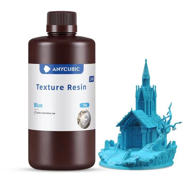 Anycubic SLA 3D printer UV Texture 14K resin 1 liter - Blauw / Blue