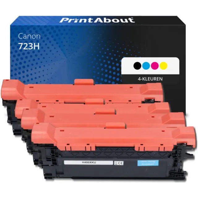 PrintAbout Alternatief voor de Canon 723H BK / 4 Kleuren 4-kleuren