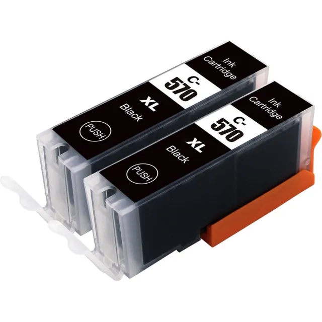 Inktkenners Dual Set Inktcartridges Geschikt voor Canon 570 - 2x zwart