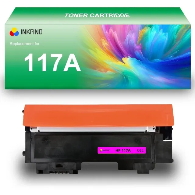 INKFIND 117A (W2073A) Magenta tonercartridge compatibel met HP 117A (W2073A) Magenta - 1-pack Magenta Magenta x 1