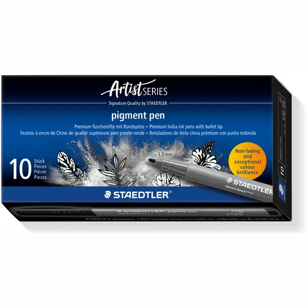Staedtler Fijnschrijver Staedtler PigmentArts Intens zwart