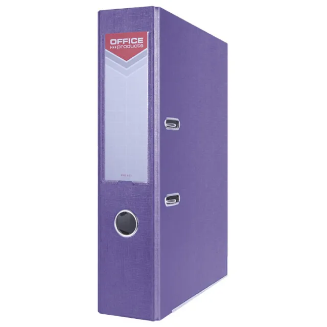 Office Products ordner, voor A4, uit karton, rug van 7,5 cm, paars grijs