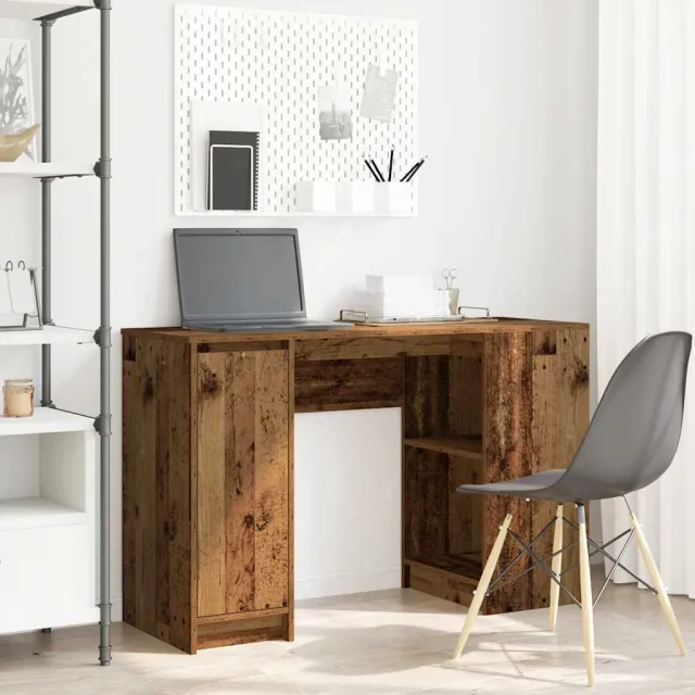 vidaXL Bureau 120x42x76 cm spaanplaat oud hout bruin, foto 2