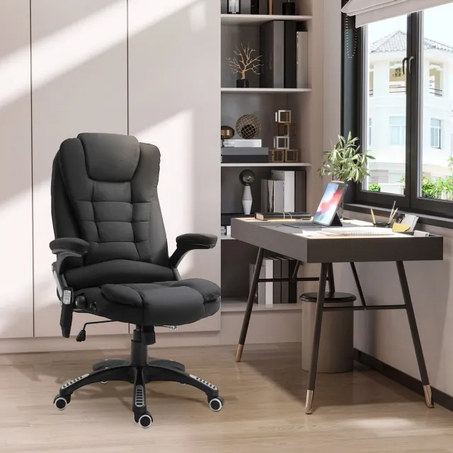 MODFU Bureaustoel - Gamingstoel - Massagefunctie - Verwarming - Zwart