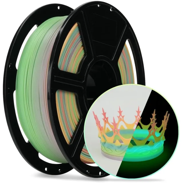 FlashForge PLA Filament Glow In The Dark - Luminous Melody - 1.75mm - Biologisch Afbreekbaar - 1kg