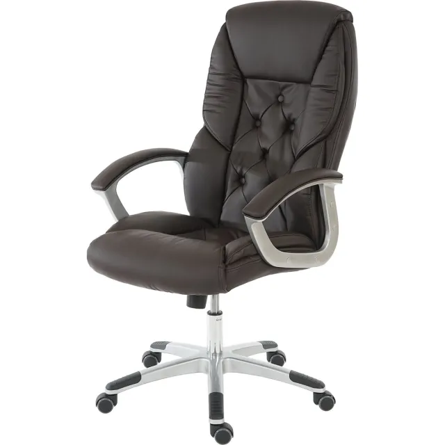MCW Professionele bureaustoel L42 XXL, directiedraaistoel, 150kg belastbaar kunstleder ~ bruin