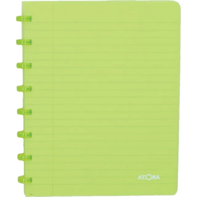 Atoma Trendy schrift, ft A5, 144 bladzijden, commercieel geruit, transparant groen