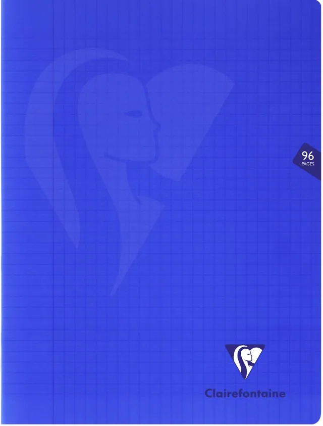 Clairefontaine schrift Mimesys voor ft A4+, 96 bladzijden, kaft in PP, seyès, marineblauw