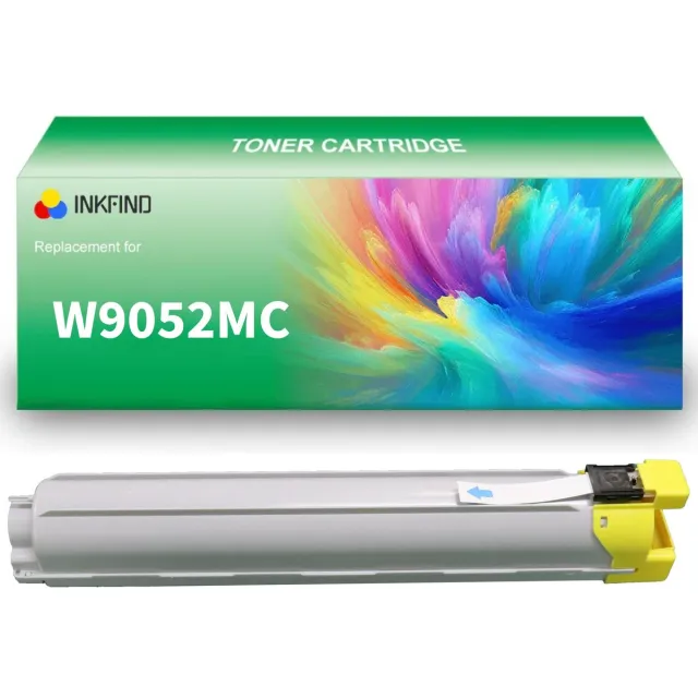 INKFIND W9052MC Geel tonercartridge compatibel met HP W9052MC Geel geschikt voor HP Color LaserJet MFP E87640/87650/87660 - 1-pack Geel Geel x 1