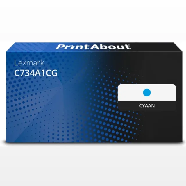 PrintAbout Alternatief voor de Lexmark C734A1CG / cyaan