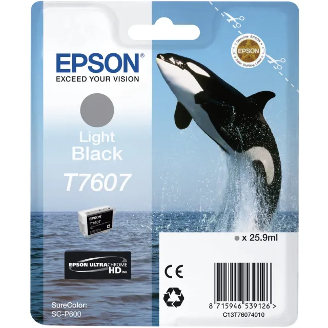 Epson T7607XL - Inktcartridge / Licht Zwart / Hoge Capaciteit