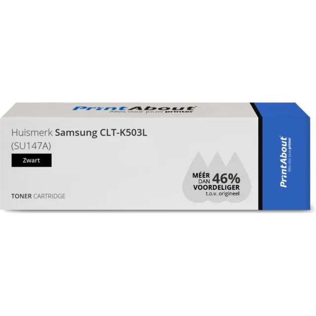 PrintAbout Huismerk Samsung CLT-K503L (SU147A) Toner Zwart