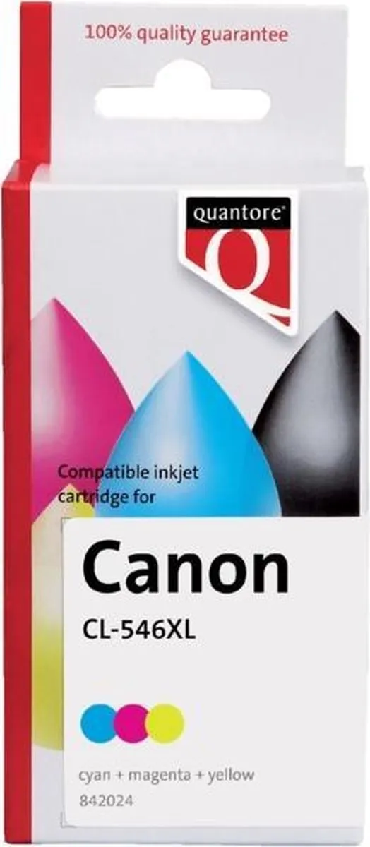Quantore Inktcartridge Quantore Canon CL-546XL kleur | 1 stuk Assorti