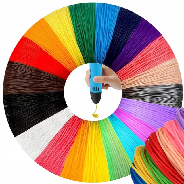 Hangzhou A Link Star Technology PLA - 3D-Pen Filament - 20 Kleuren - 400m Groen;Roze;Blauw;Wit;Zwart;Crème;Bordeaux;Paars;Geel;Rood;Oranje