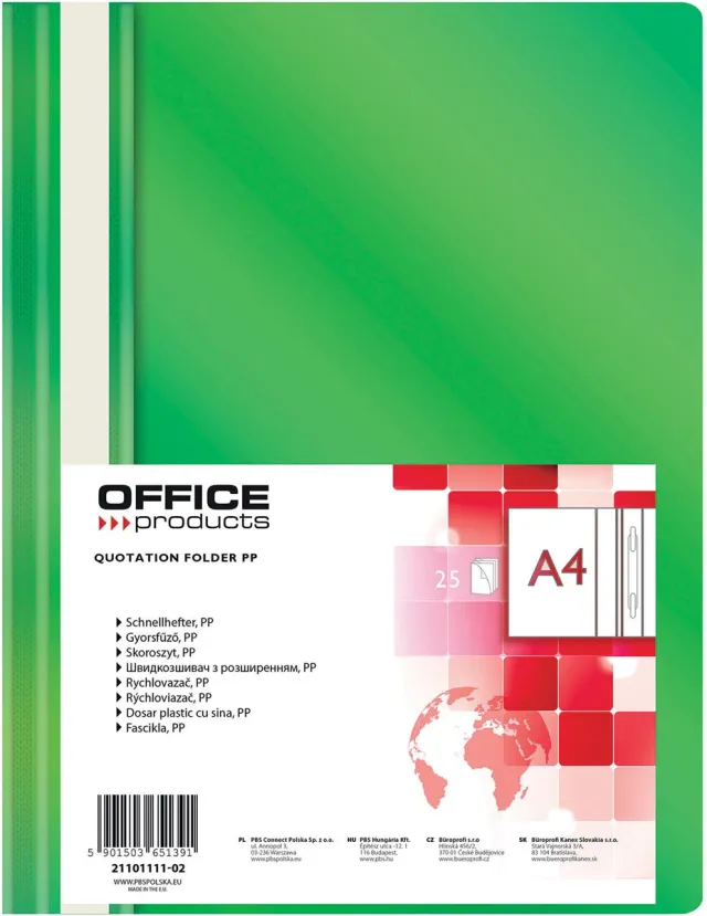 Office Products snelhechtmap, groen