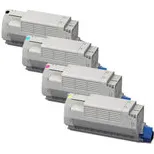 Oki Huismerk OKI C712 (46507613-46507616) Toners Multipack (zwart + 3 kleuren)