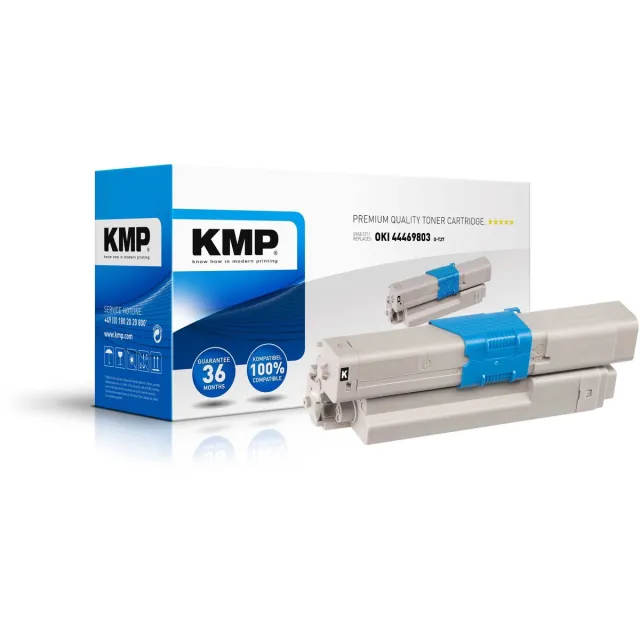 KMP Toner vervangt OKI 44469803 Compatibel Zwart 3500 bladzijden O-T27 1333,0000