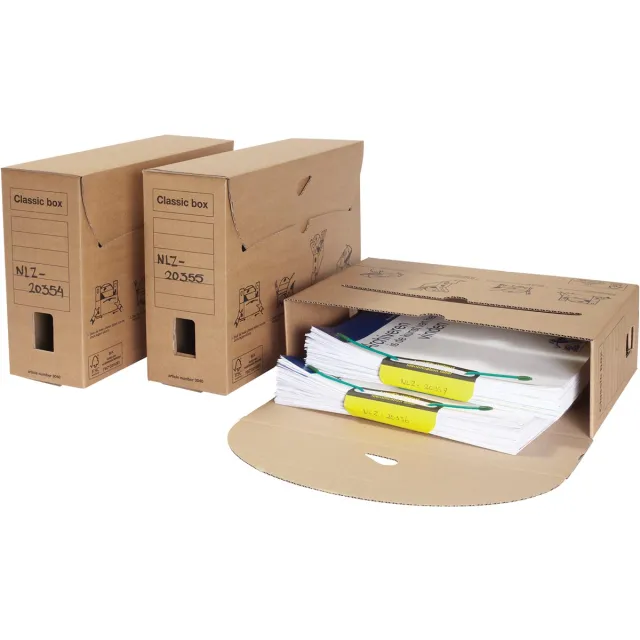 Loeffs Loeff's Classic box archiefdoos, ft 370 x 260 x 115 mm, bruin, PK50