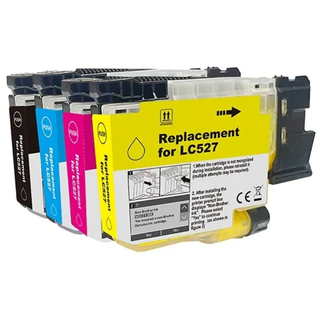 Inktkenners Inktcartridges Geschikt voor Brother LC-527 | Multipack van 4 stuks Geschikt voor Brother MFC-J4350DW - J4550DW