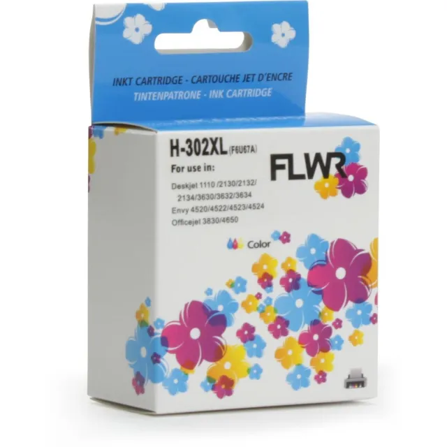 FLWR Inktcartridge / 302XL / Kleur - geschikt voor HP