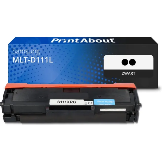 PrintAbout huismerk Toner MLT-D111L (SU799A) Zwart Multipack Hoge capaciteit geschikt voor Samsung