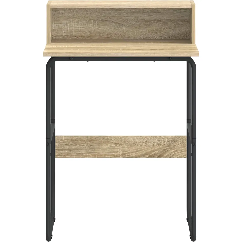 vidaXL Bureau met opbergruimte Sonoma Eiken 60 x 50 x 91 cm Bruin