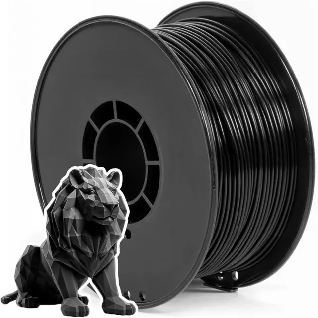 3D&print PLA Filament 1,75mm - 3d Pen PLA Filament Navulling Vulling - Cadeau - Zwart - 250 Gram Zwart PLA Filament 1,75mm