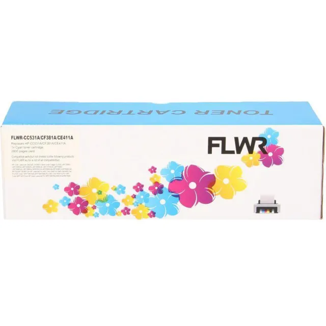 FLWR Toner / 312A / Cyaan - Geschikt voor HP
