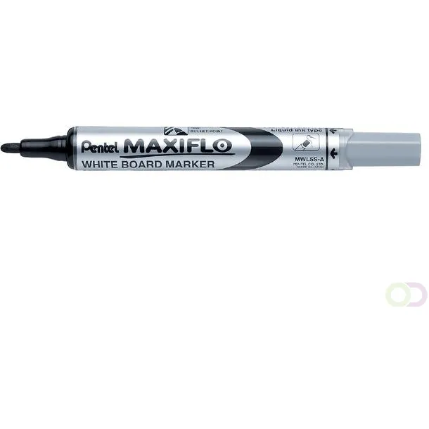 Pentel Whiteboardmarker Pentel MWL5S Maxiflo rond 1mm zwart