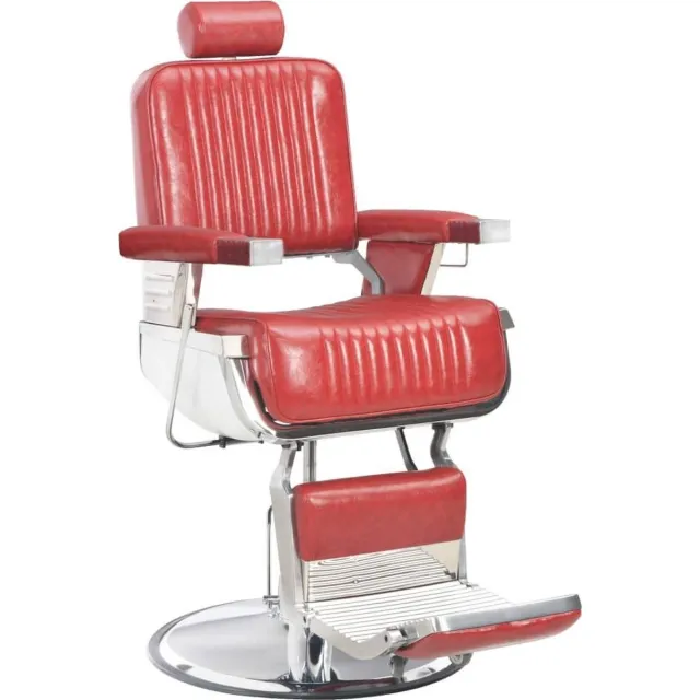 vidaXL Kappersstoel - 68x69x116 - cm - kunstleer - rood