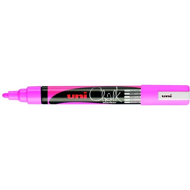 Krijtstift Uni-ball chalk rond 1.8-2.5mm fluor roze