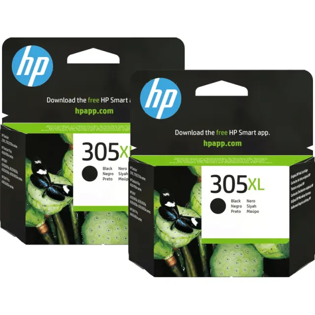 Hp 305XL Cartridge Zwart (2 stuks)