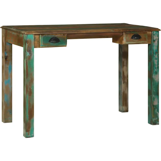 vidaXL Schrijfbureau Bruin 112 x 55 x 76 cm Massief Gerecycled Hout