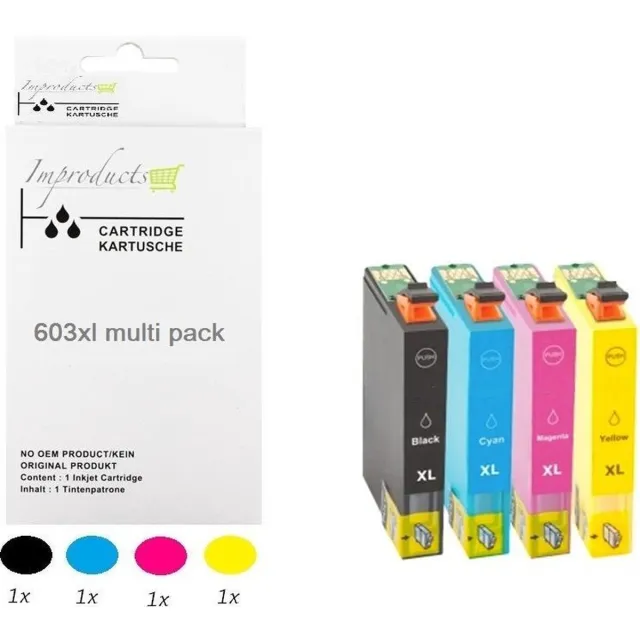 Improducts Inkt cartridges - Alternatief Epson T603XL / T603 603xl multi pack Zwart