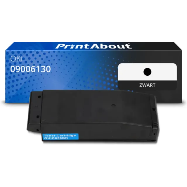 PrintAbout huismerk Toner 09006130 Zwart Geschikt voor OKI