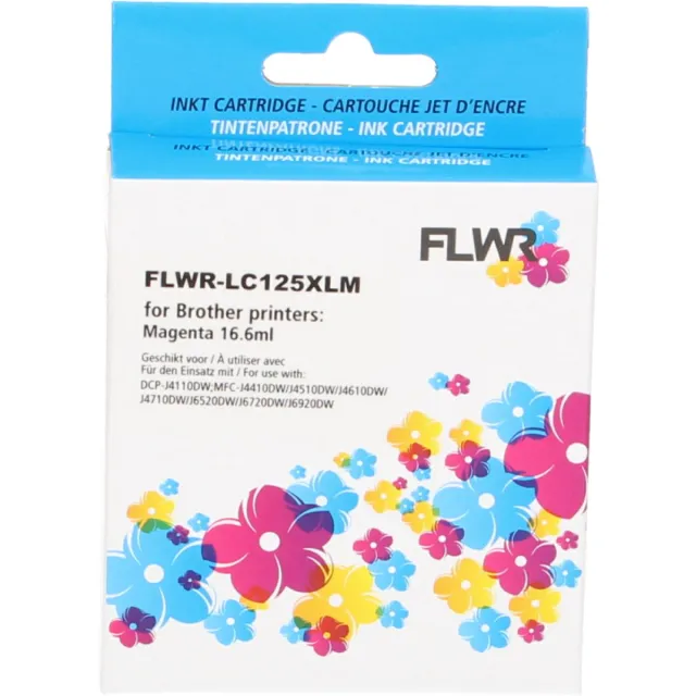 FLWR Cartridges / Brother LC-125XLM / magenta / Geschikt voor Brother