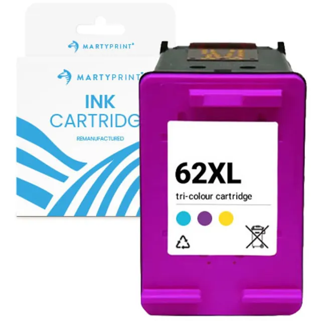 MartyPrint geschikt voor HP 62XL (C2P07AE) inktcartridge kleur multikleur