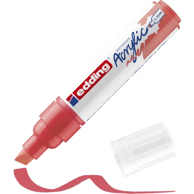 Edding 5000 acrylmarker breed - 913 koraalrood mat