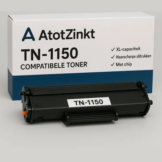 AtotZinkt toner voor Brother TN-1150 huismerk zwart 1500 paging's HLL1240W,HL-L1242W,HL-L1242WXL,DCPL1640W,DCPL1642W,DCPL1642WXL,DCPL1660W