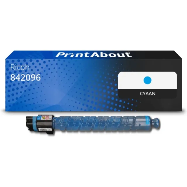 PrintAbout huismerk Toner 842096 (MP C406) Cyaan geschikt voor Ricoh