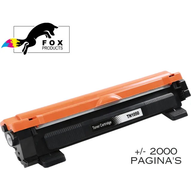 FoxProducts TN-1050 TN-1030 TN-1000 +/-2000pagina - HL-1112 HL-1110 DCP-1610W DCP-1612W HL-1210W DCP-1510 DCP-1510 HL-1212W HL-1110R HL-1110R DCP-1510E DCP-1510R HL-1112R HL-1112E HL-1110E MFC-1810 MFC-1910W TN1000 TN1030 TN1050 zwart