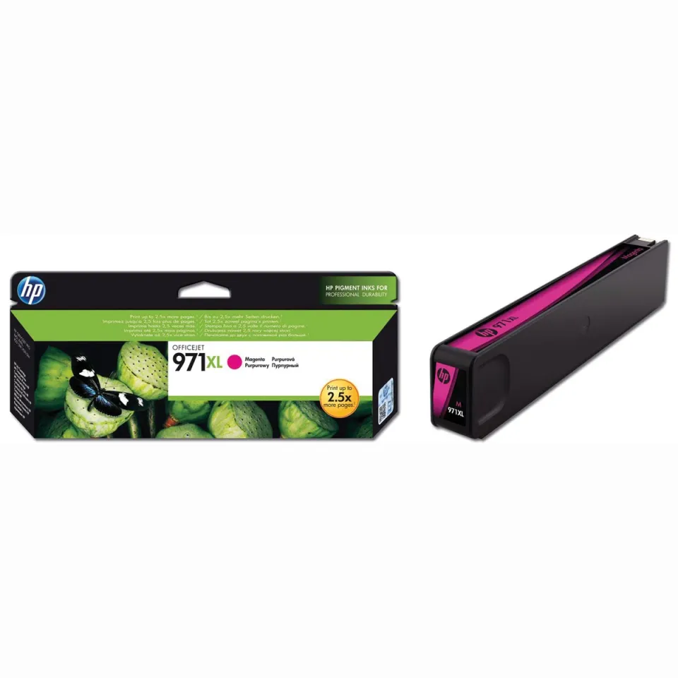 HP inktcartridge 971XL, 6.600 pagina's, OEM CN627AE, magenta
