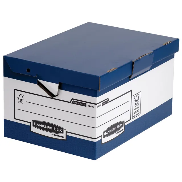 Bankers Box Fellowes archiefdoos Heavy Duty Ergo Store Maxi blauw