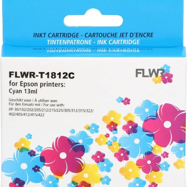 FLWR Cartridges / Epson 18XL / cyaan / Geschikt voor Epson