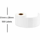 Brother Huismerk Brother BDE-1J026051-060 Labels, 51mmx26mm 500 labels